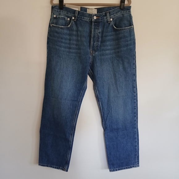 Everlane Blue Straight Leg Jeans Classic Style - (EUC) - Picture 3 of 10